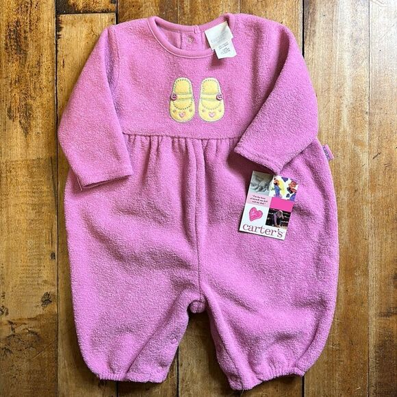 Vintage Carters romper 3 to 6 months one piece outfit purple retro y2k 90s - Picture 2 of 4